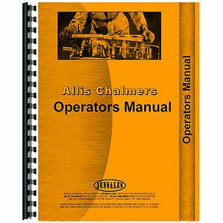 AFTERMARKET ACOHD19H New Operators Manual Fits Allis Chalmers AC Tractor Model HD19 RAP65606